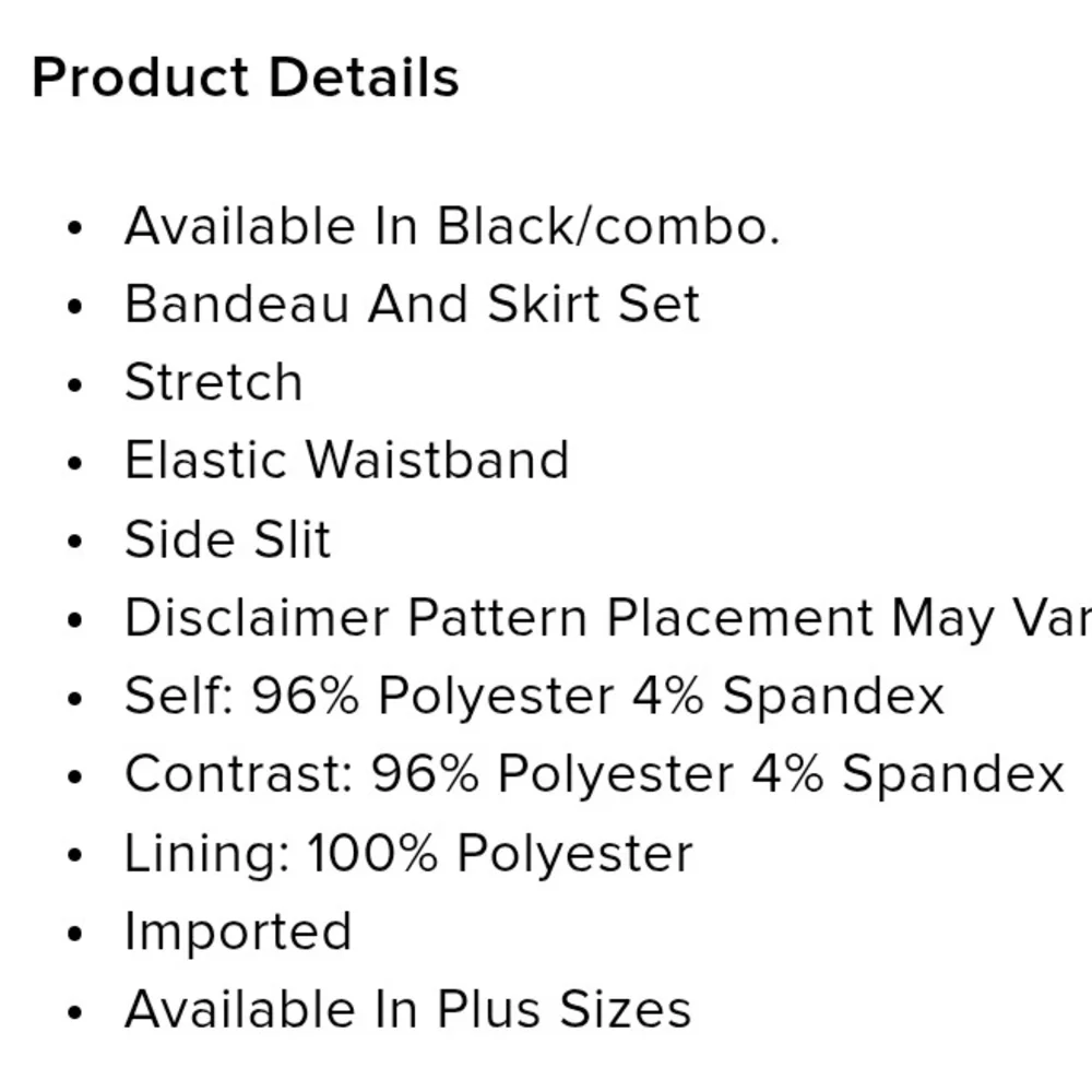 Fashion Nova Black and Tan Asymmetrical Skirt - Picture 4 of 4